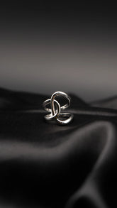Silver Entwine Statement Ring